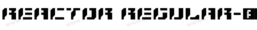 reactor regular字体转换